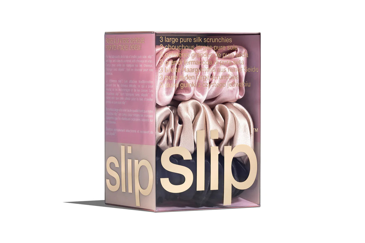 SLIP Set of 3 Large Scrunchies in Multi