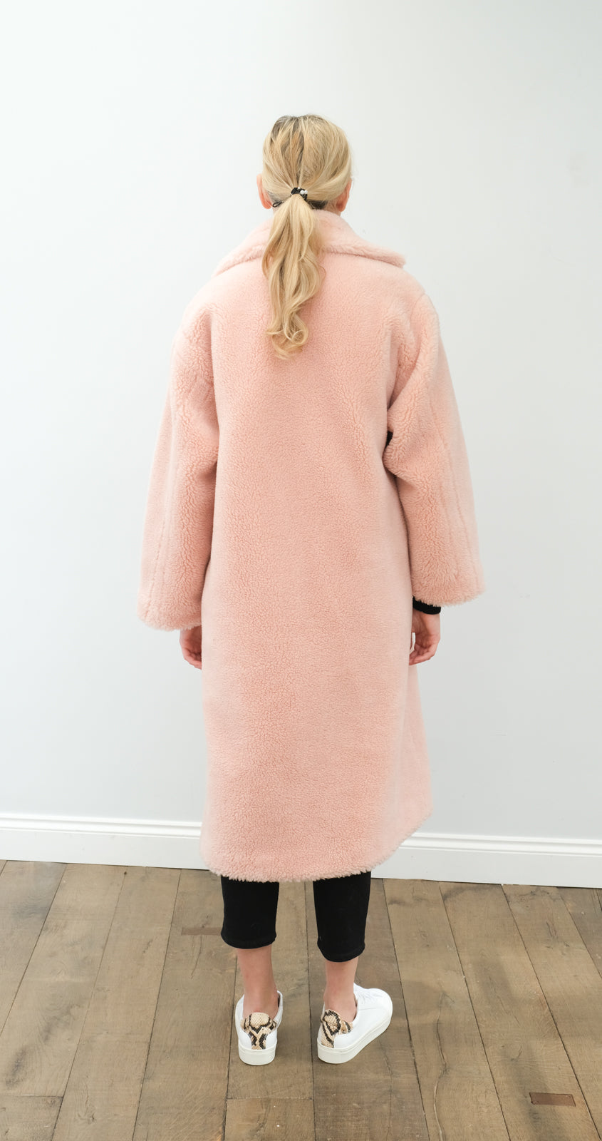 STAND Maria coat in pale blush