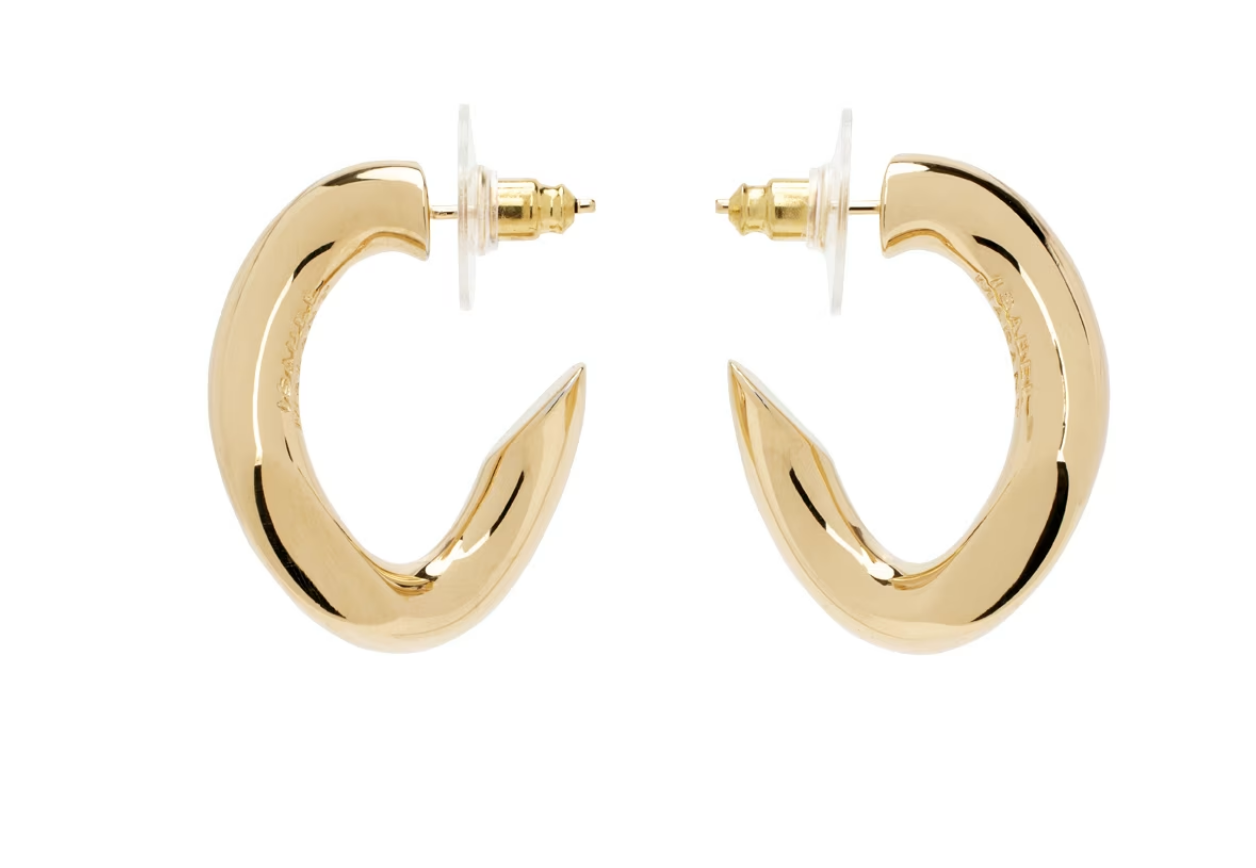 Isabel Marant Links Mini Hoops in Gold