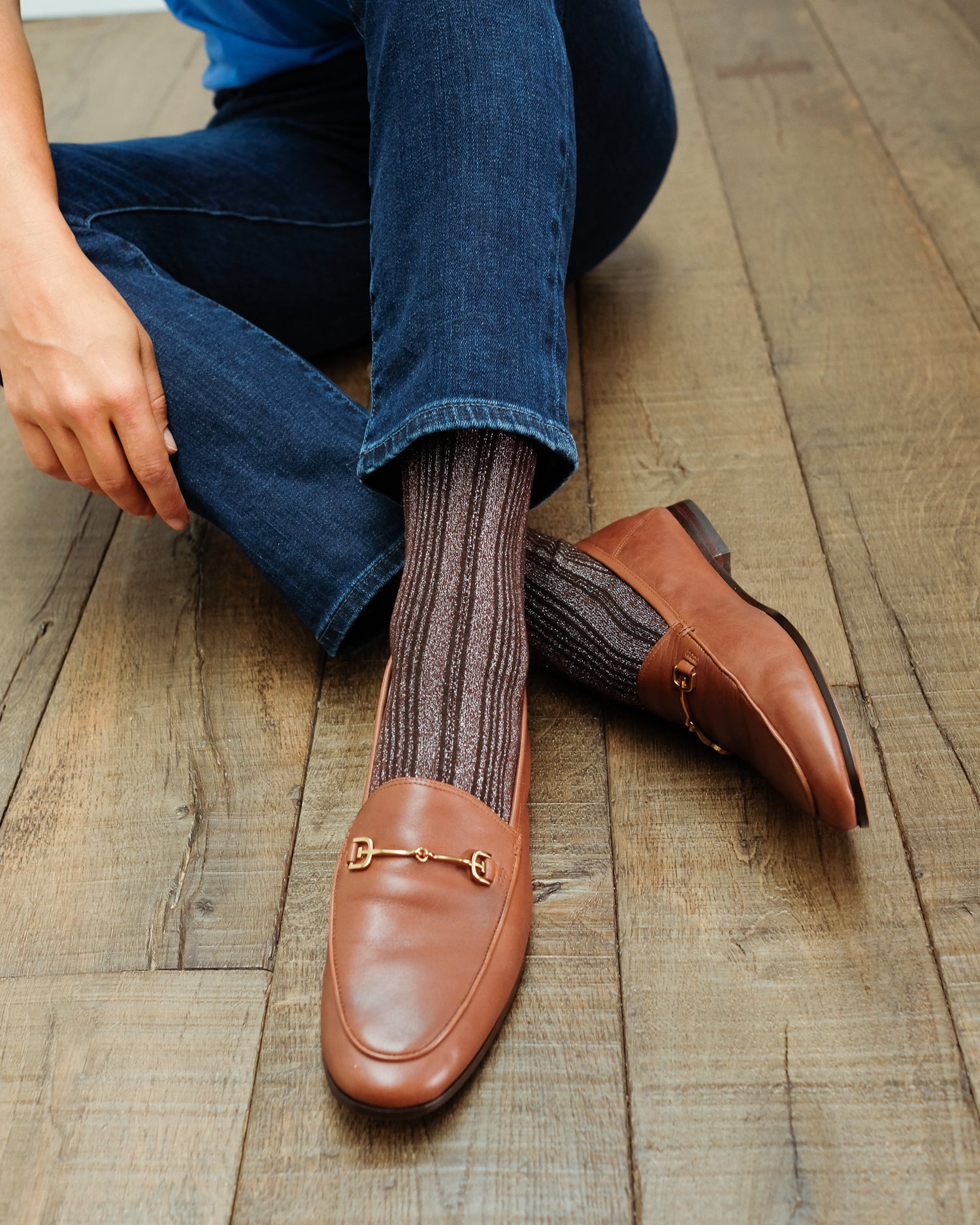 SLF Lana socks in coffee bean