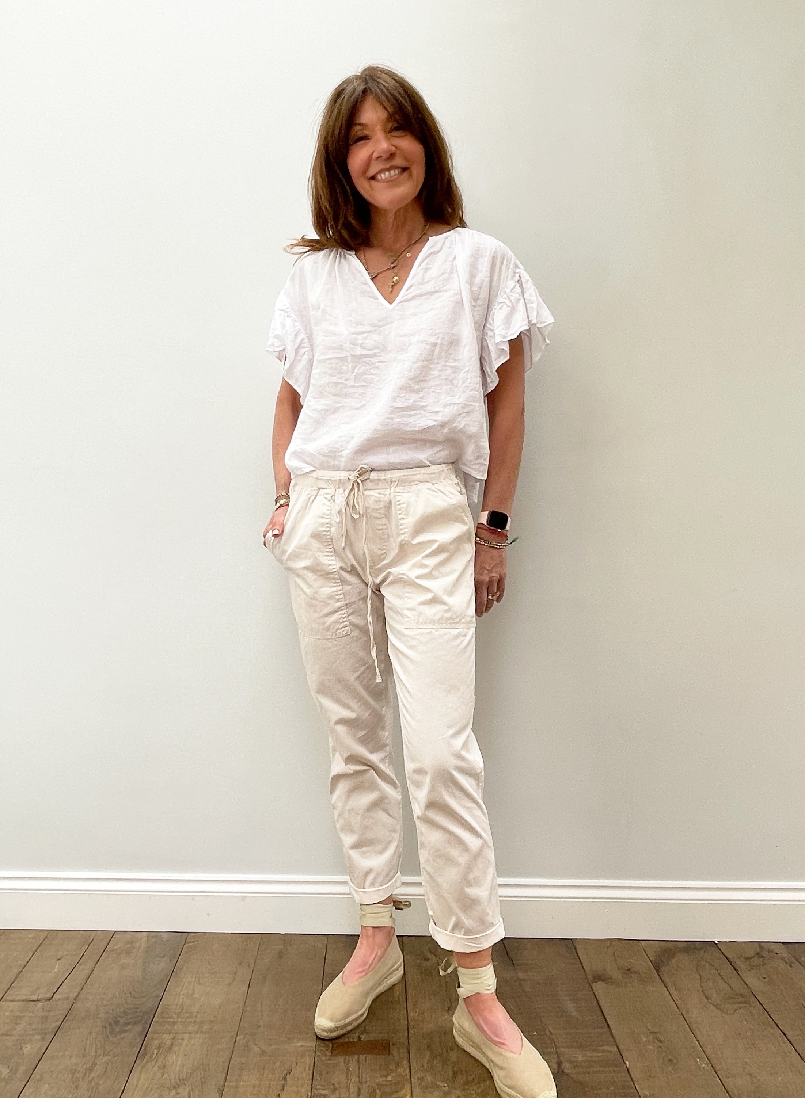 VELVET Misty Pants in Ecru