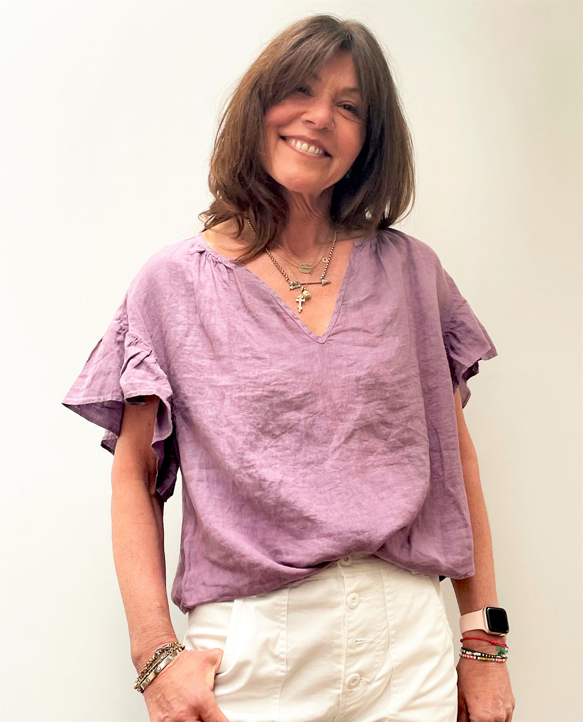 VELVET Colleen Top in Freesia