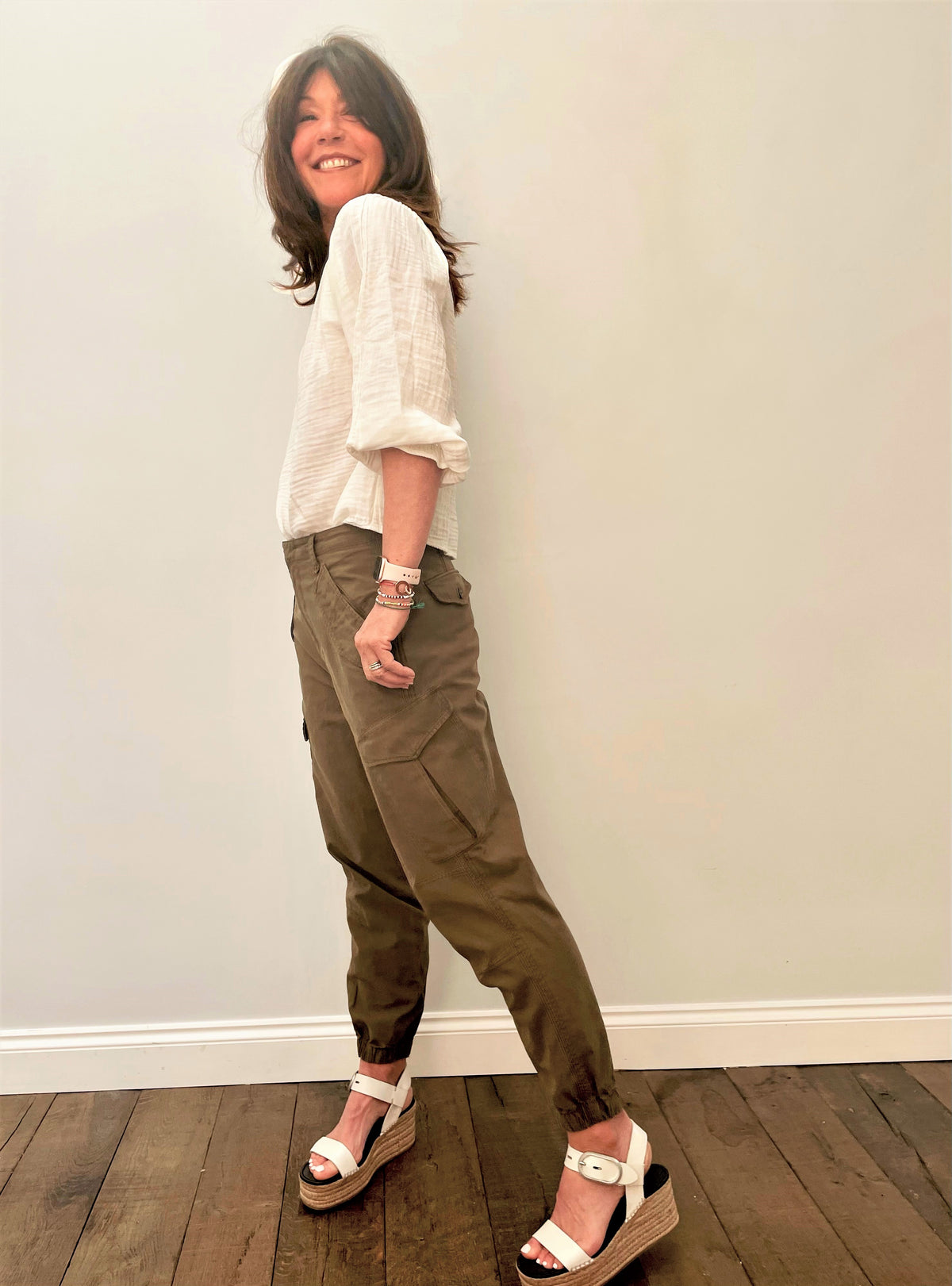 VELVET Antonia Top in Ecru