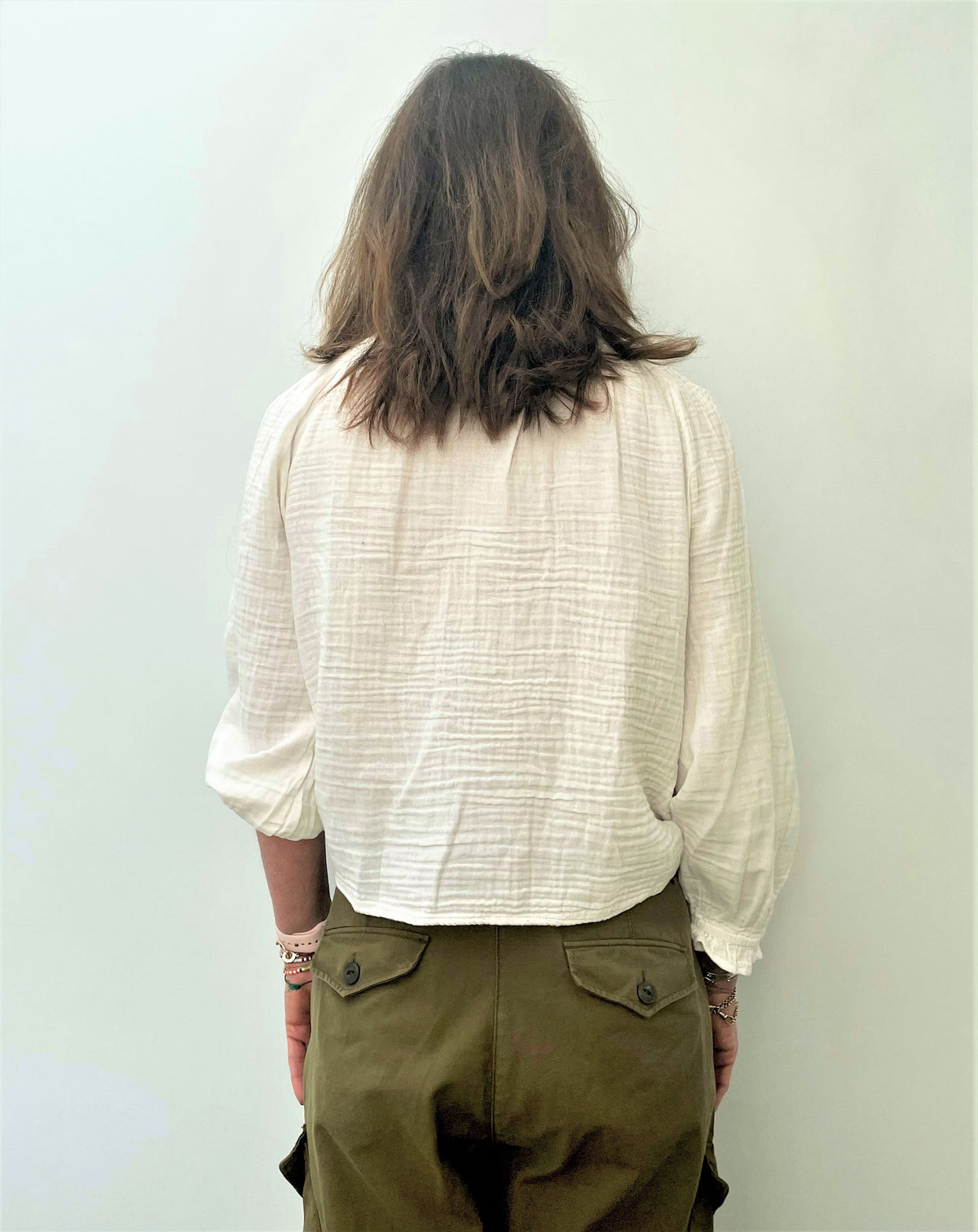 VELVET Antonia Top in Ecru