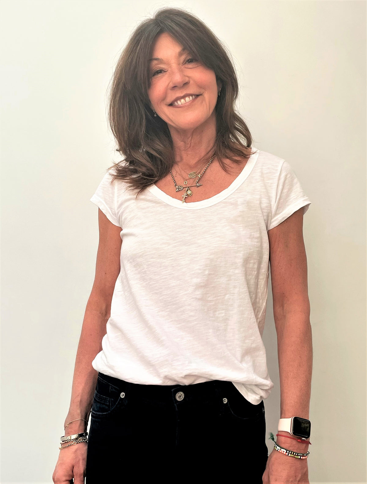 VELVET Kira Tee in White