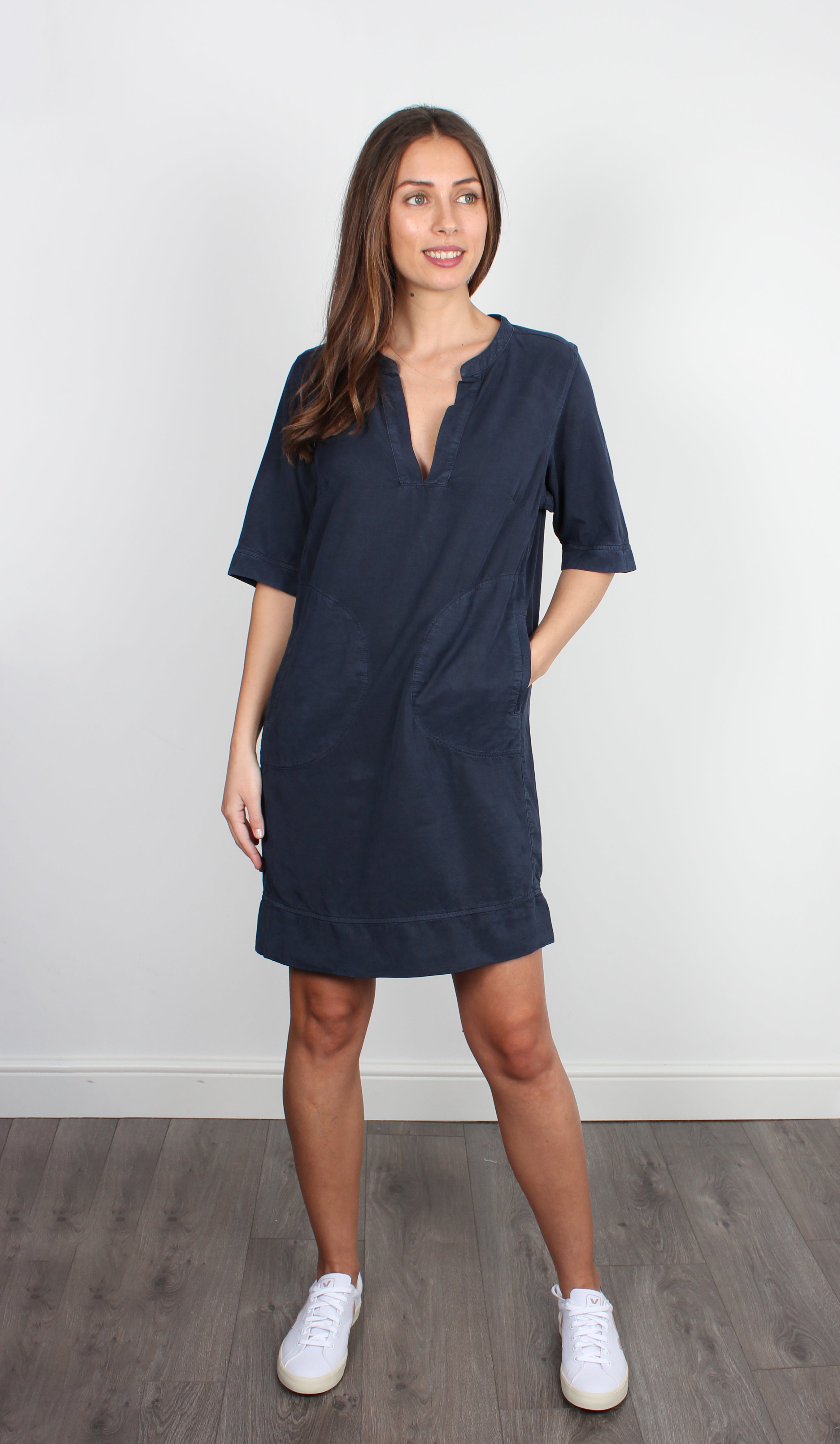 Five Malou navy dress