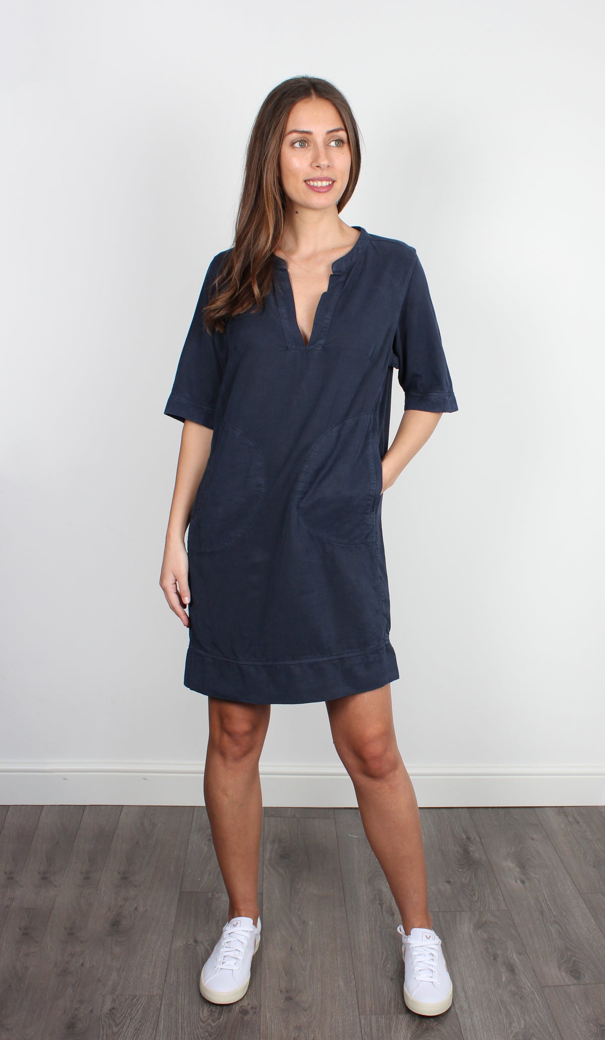 Five Malou navy dress
