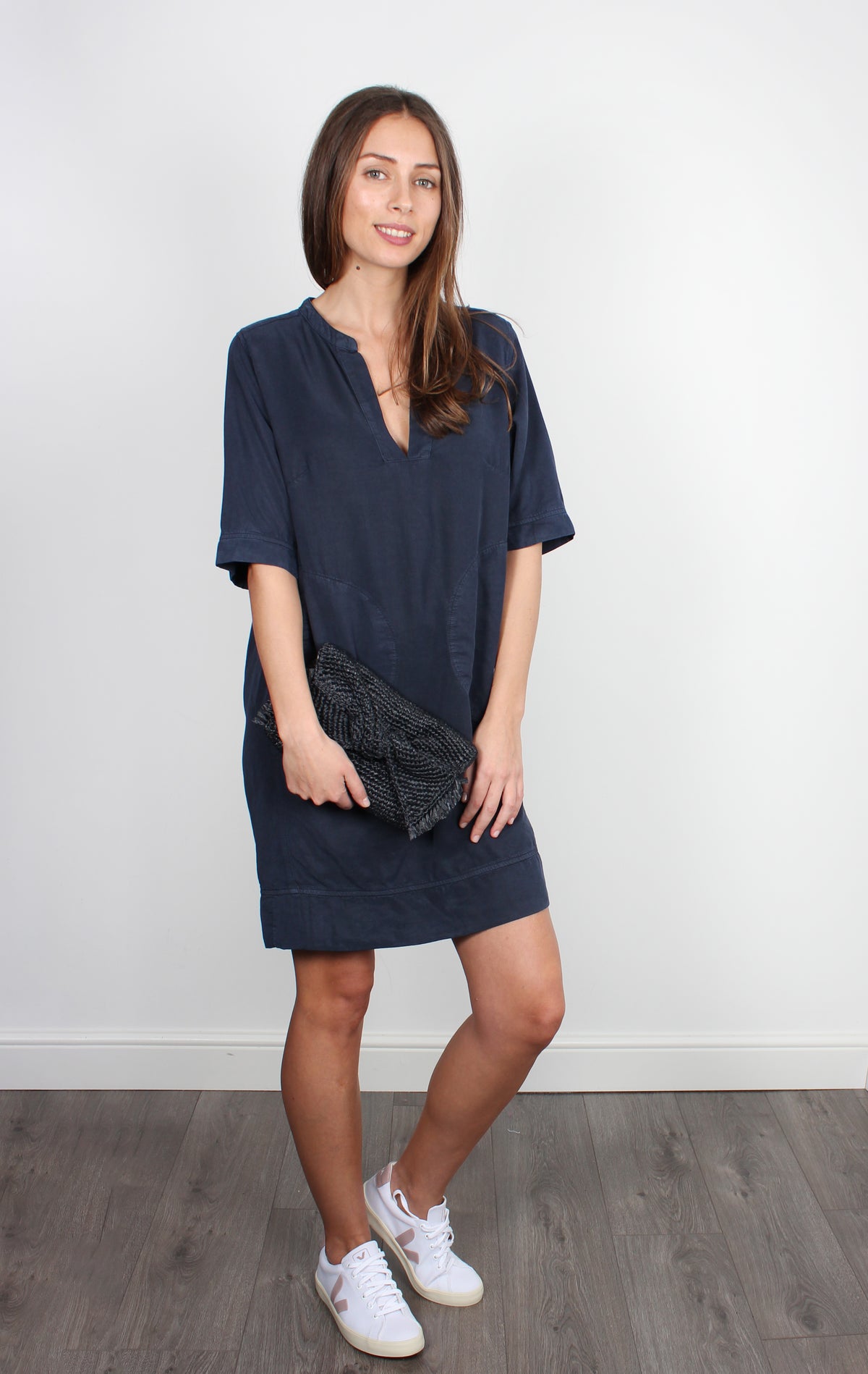 Five Malou navy dress