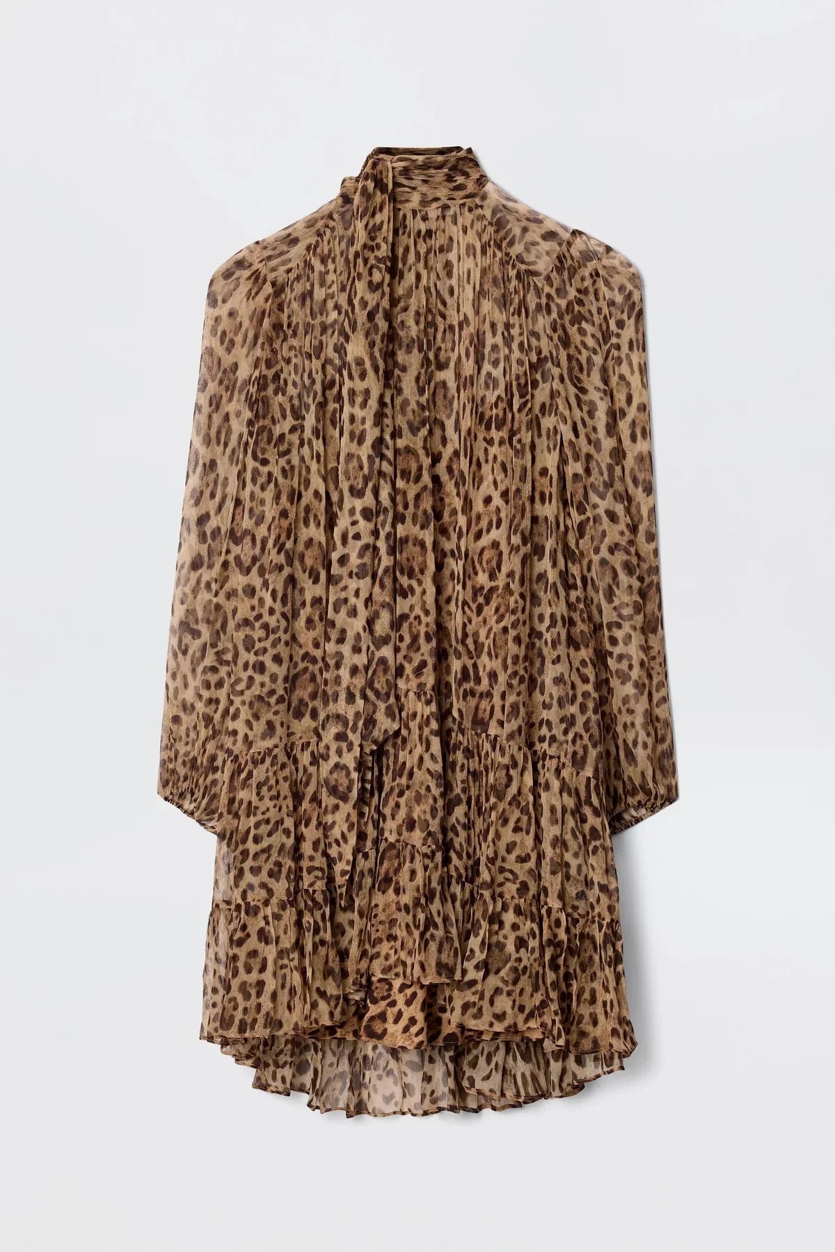 RIXO Anaya Dress in Mila Leo Brown