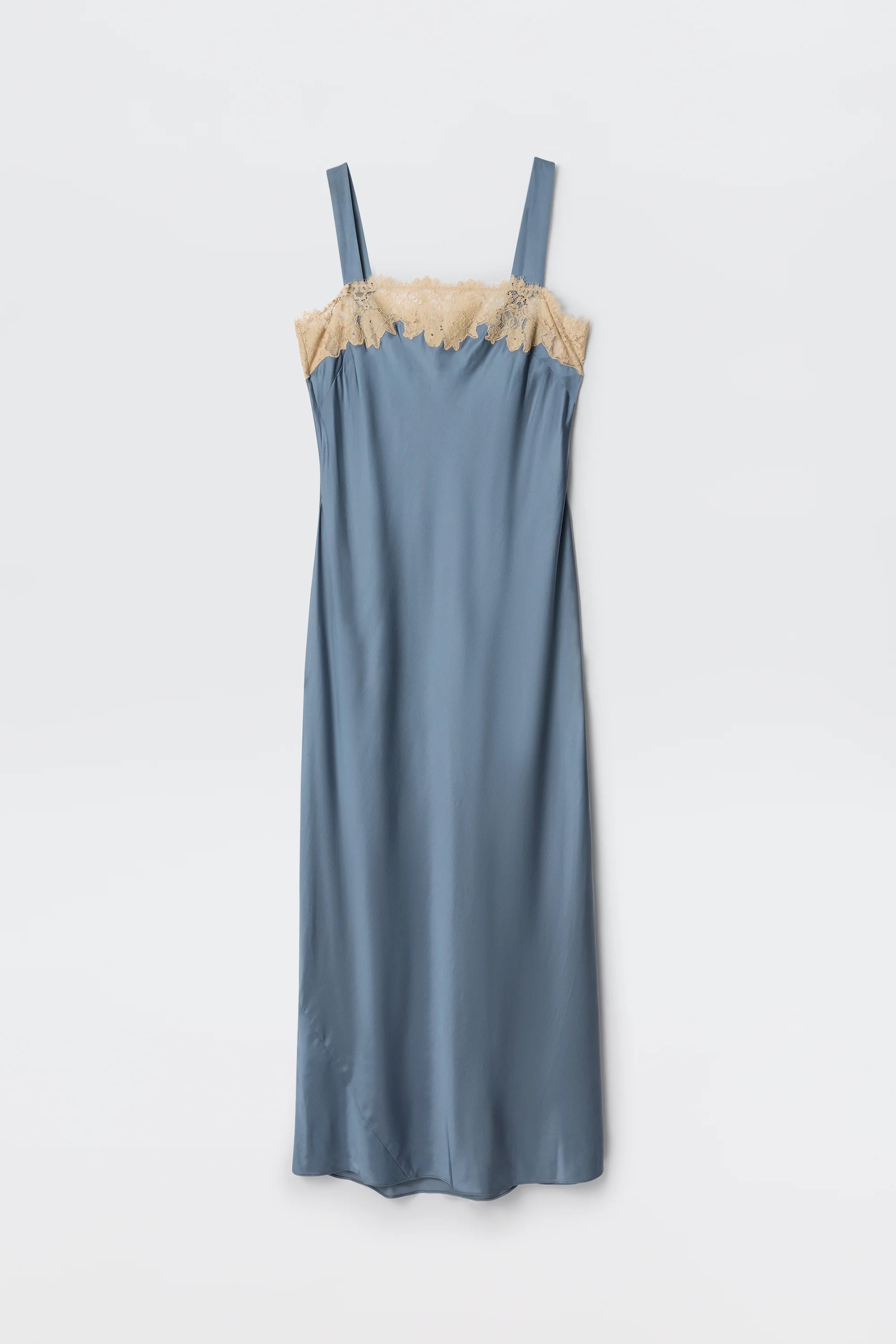 RIXO Rosamarie Dress in Stone Blue