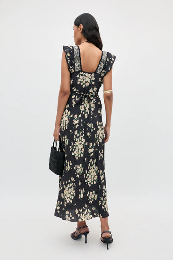 RIXO Bailee Dress - Amelia Gremlin Mix Black