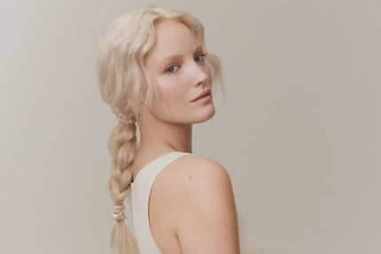 SLIP Back to Basics Pure Silk Skinny Scrunchies in Blonde