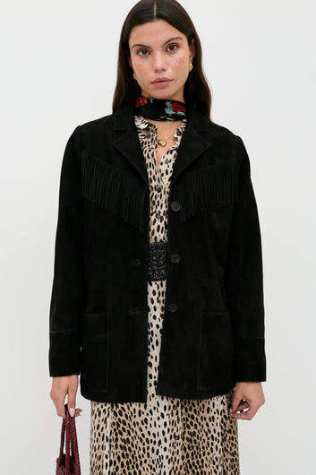 RIXO Teagan Jacket in Black