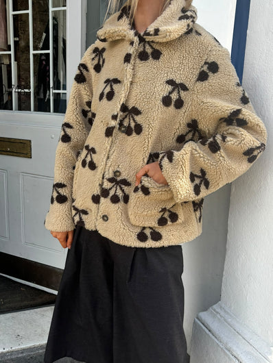Emile & Ida Cerise Fleece Jacket - Beige
