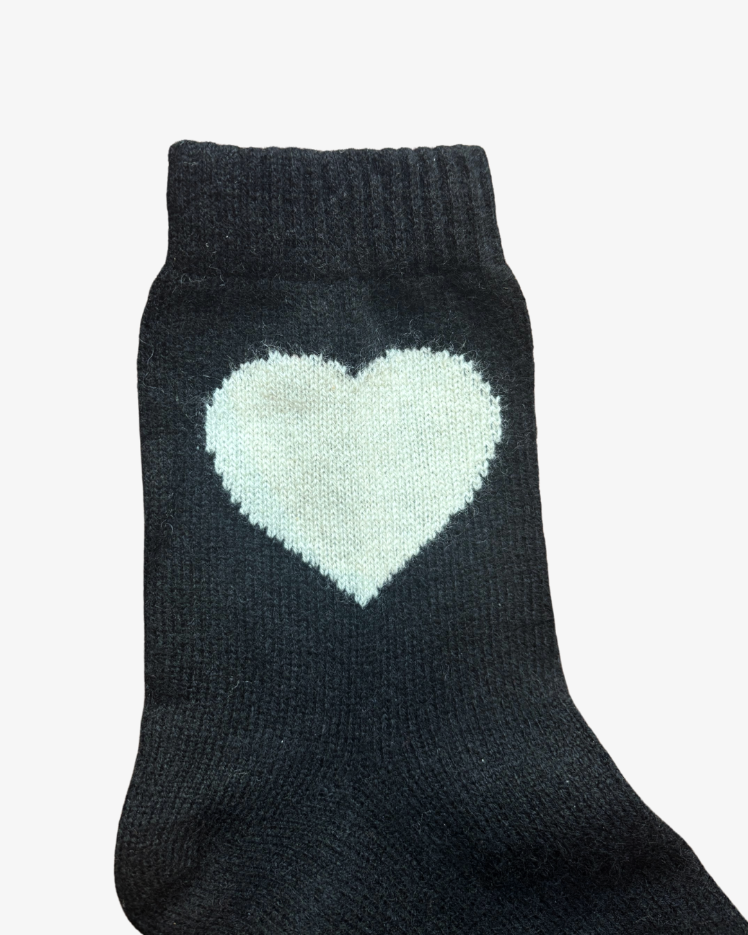 Jumper 1234 Heart Socks in Black Jasmine