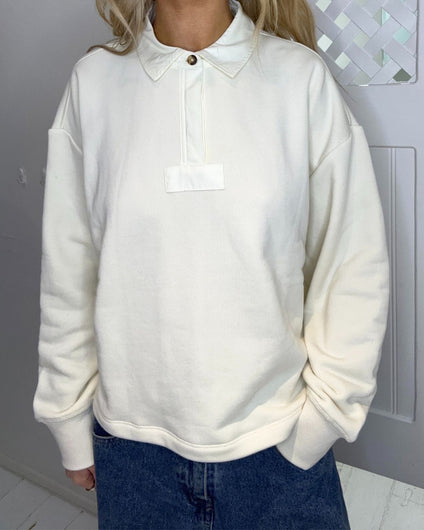 Rag & Bone Vintage Terry Polo Sweatshirt