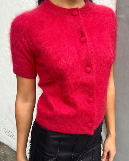 Rails Roman Knit Cardigan - Crimson