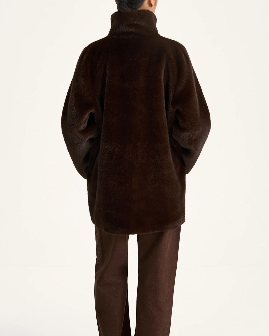 Stylein Hilani Faux-Fur Coat in Coffee