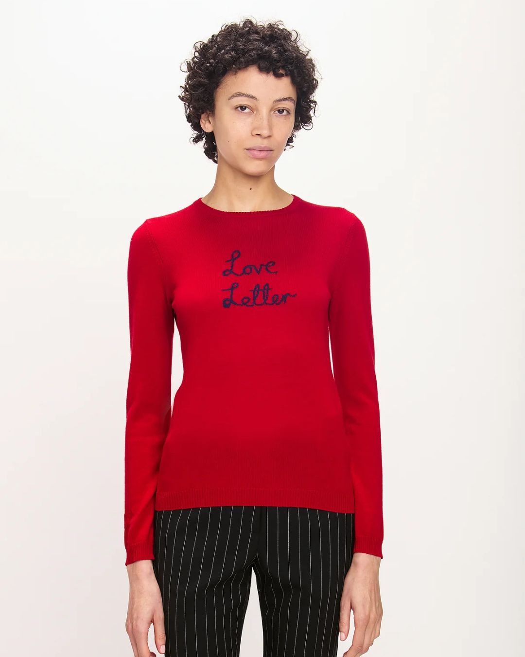 Bella Freud Love Letter Jumper in Red