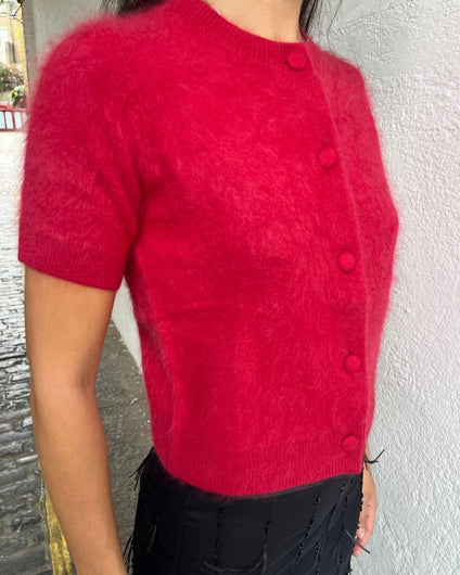 Rails Roman Knit Cardigan - Crimson