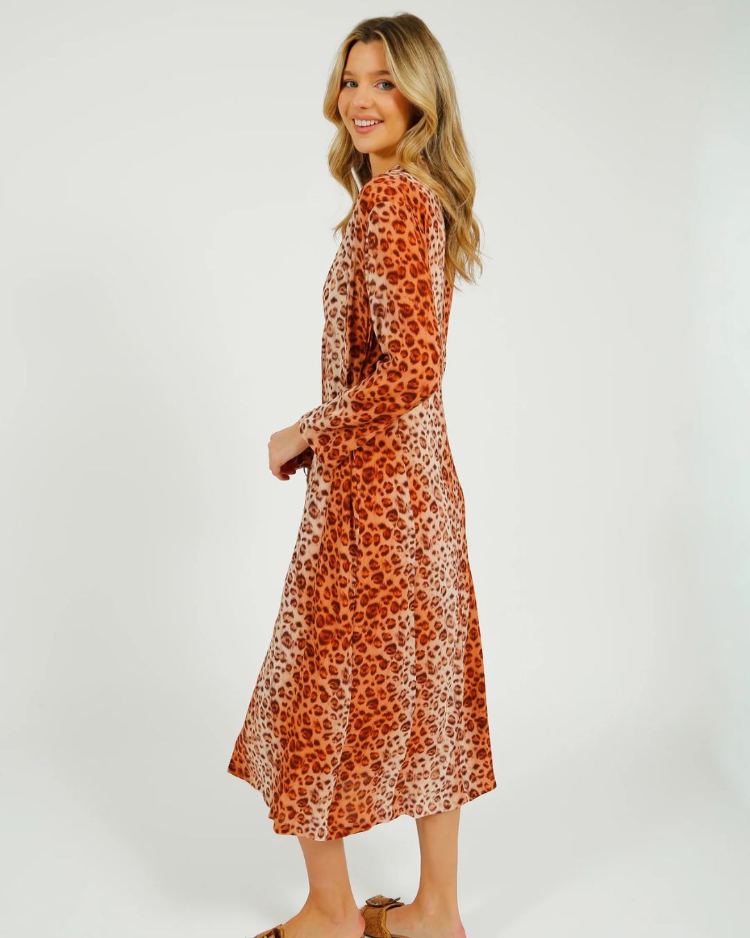 Primrose Park Eli Dress in Leopard