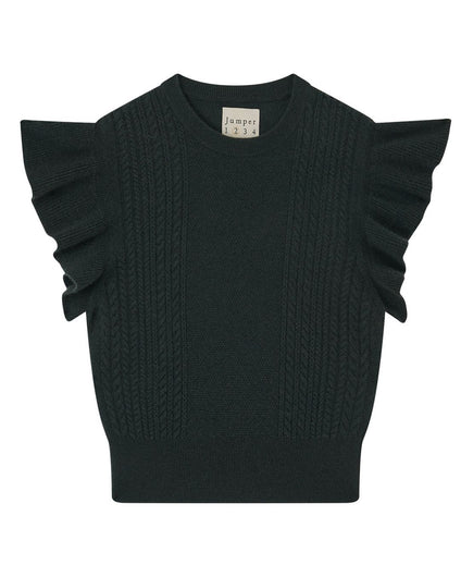 Jumper 1234 Ruffle Cable T - Shirt - Breen