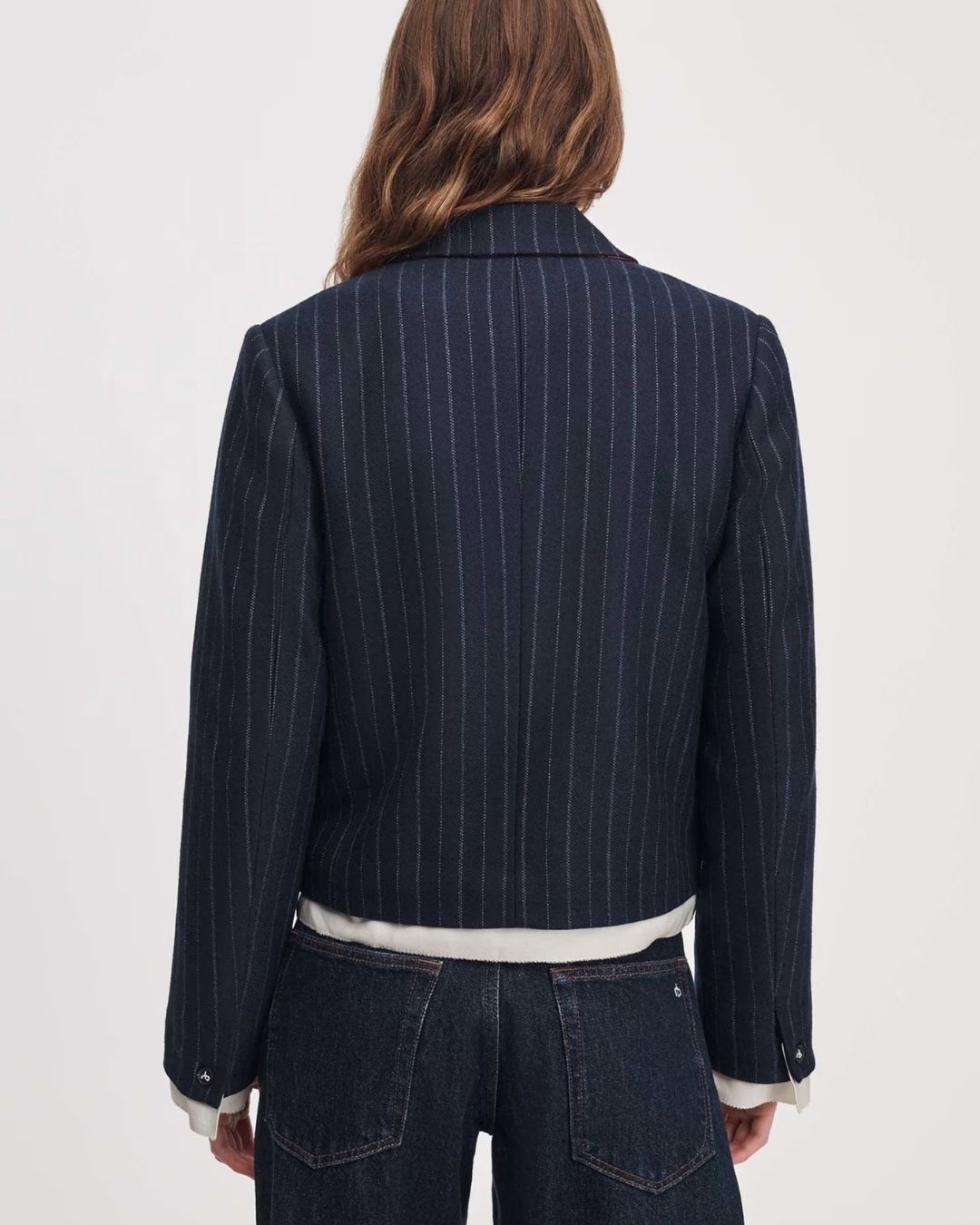 Rag & Bone Lawrence Cropped Blazer - Navy Multi
