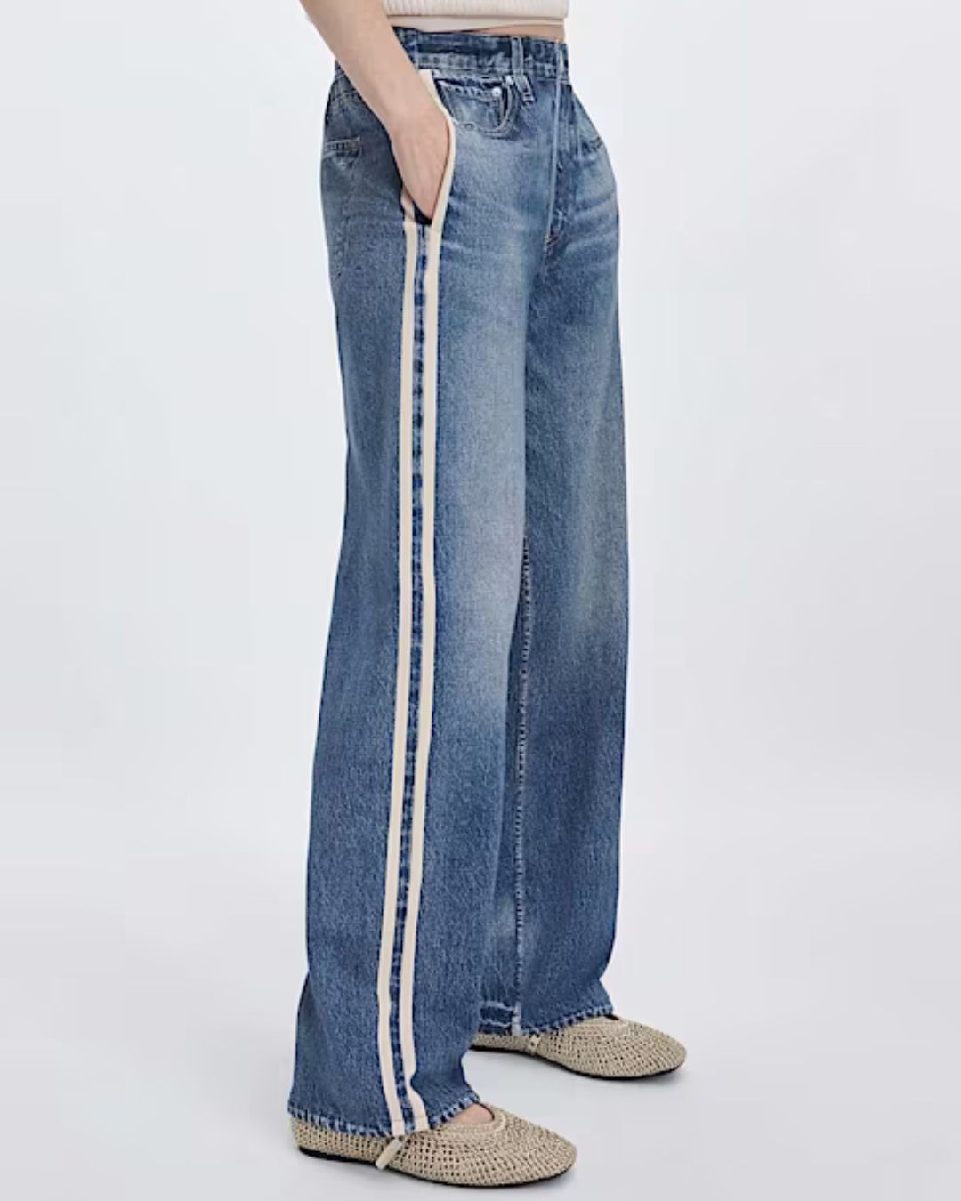 Rag & Bone Miramar Terry Wide-Leg Track Trousers - Sutton