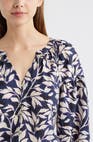 RAILS Vasia  Blouse in Navy Vines