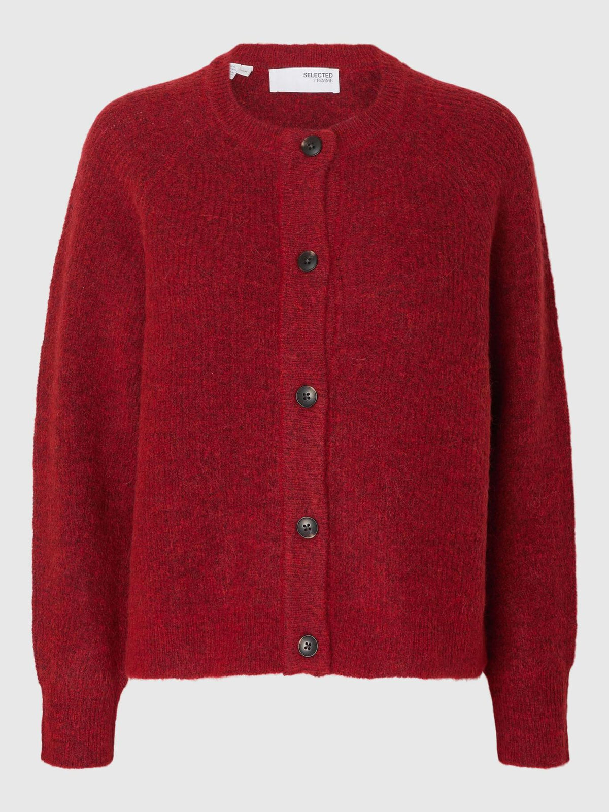 SELECTED Lulu Knit Jumper in Equestrian Red