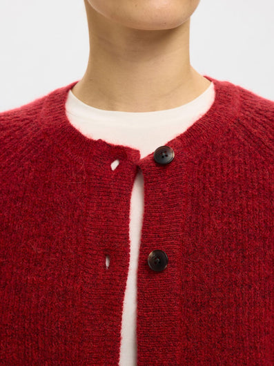 SELECTED Lulu Knit Jumper in Equestrian Red
