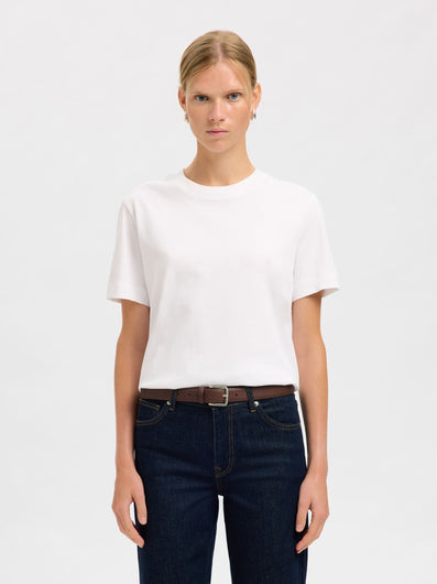 SELECTED Clara Leather Belt in Demitasse