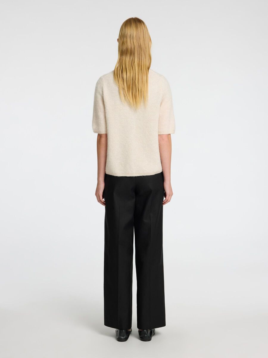 SLF Sia Ras SS Rib Knit Cardgan in Birch