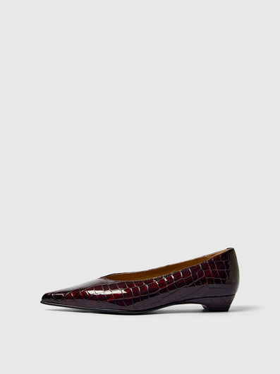 SELECTED Isla Leather Pump in Fig