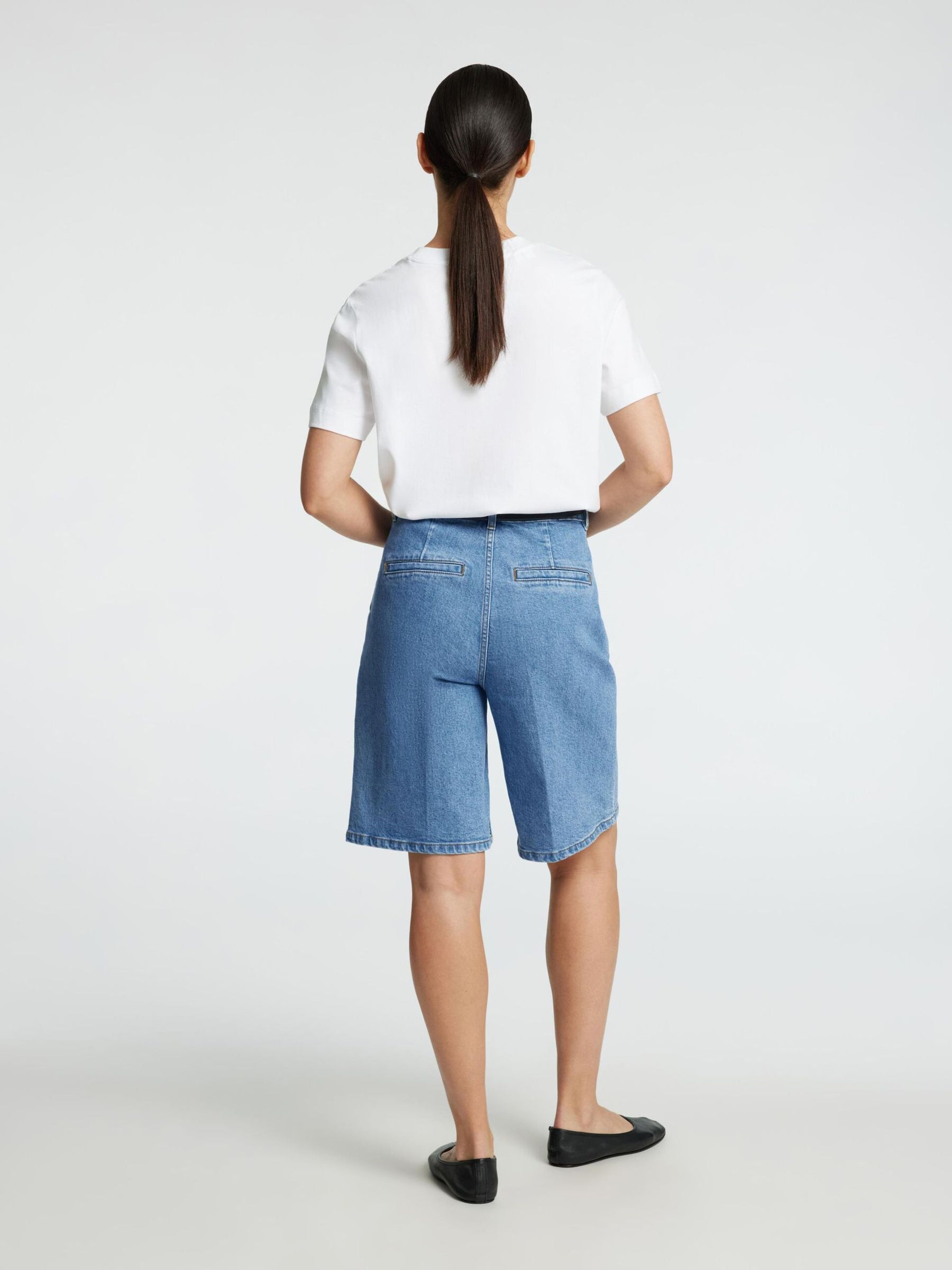 SLF Evelyn Bermuda Denim Shorts