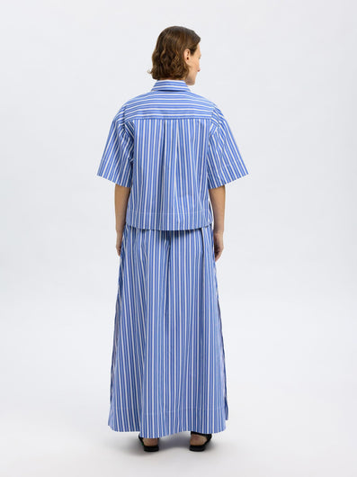 SLF Fia Cropped Shirt in Dazzling Blue