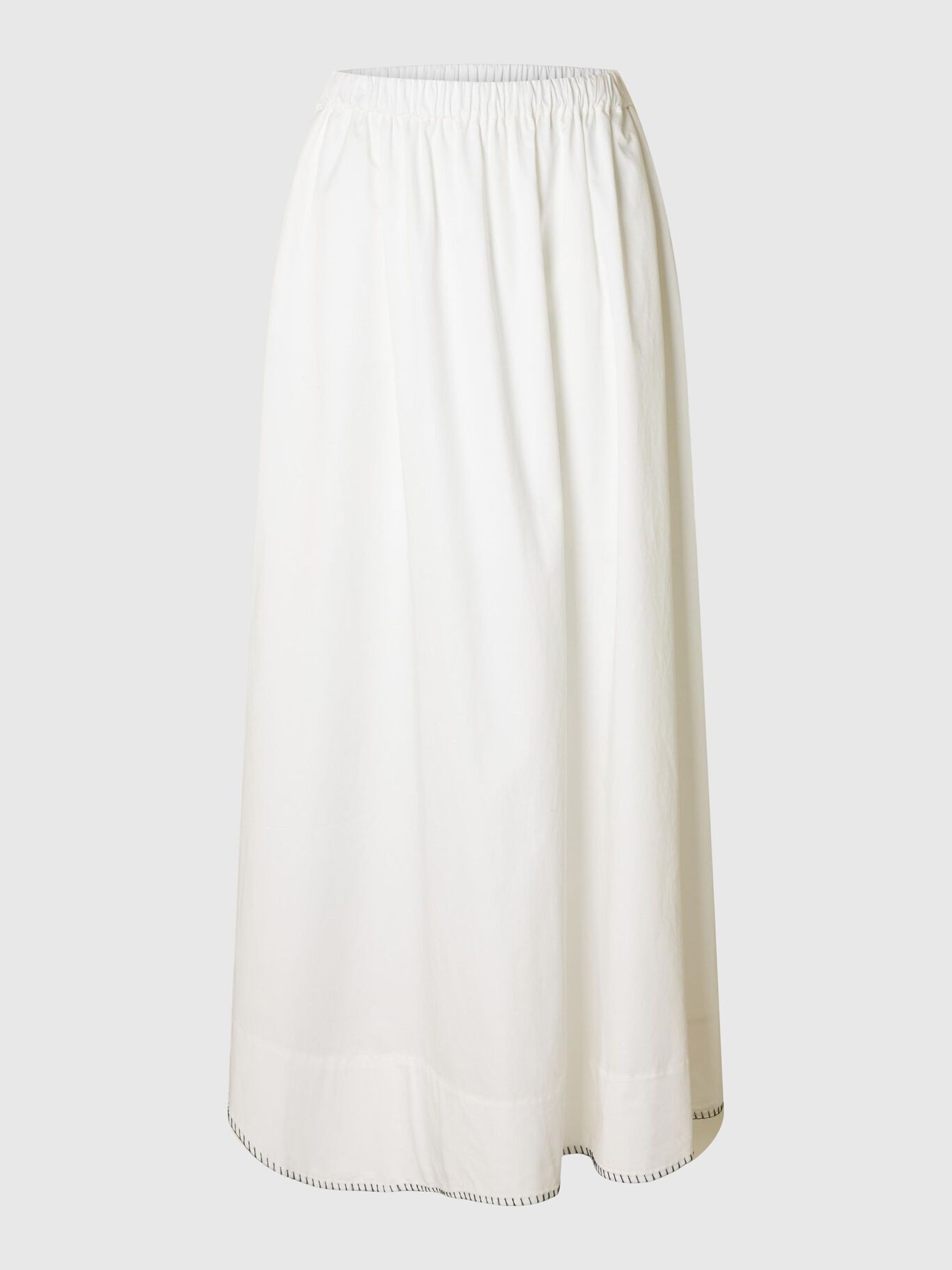 SELECTED Fia Ankle Slit Skirt in White