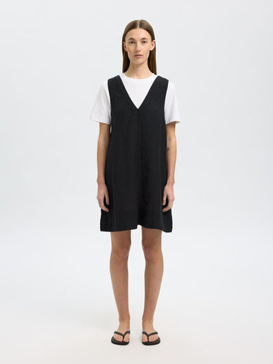 SLF Linna Linen Dress in Black