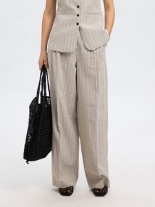 You added <b><u>SLF Vilka Sun Extra Wide Pant in Oatmeal Pinstripe</u></b> to your cart.