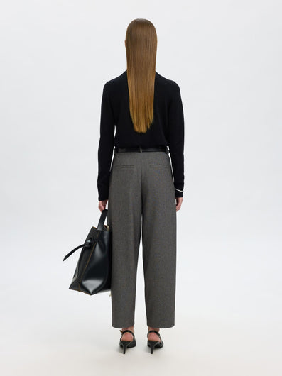 SELECTED Barrel Alma Pant in Black