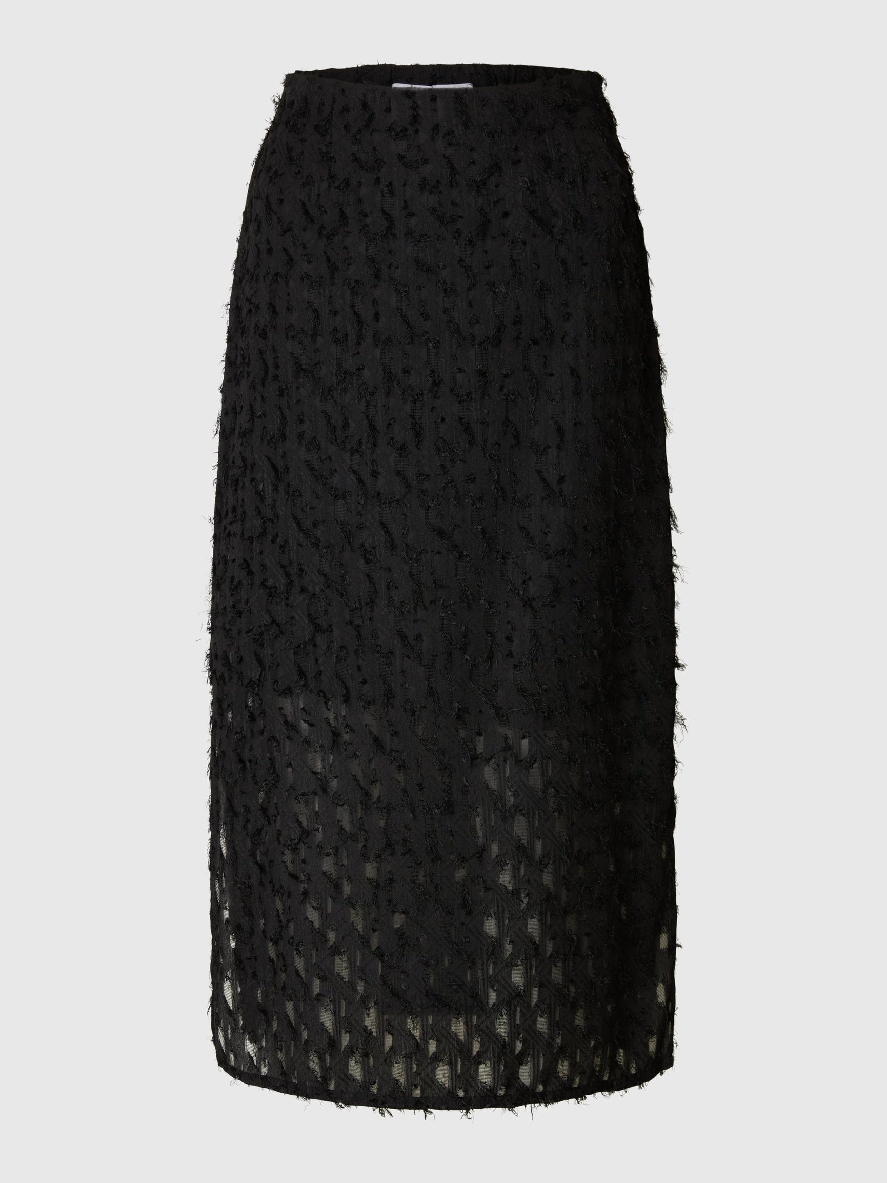 SELECTED Marion Midi Skirt in Black