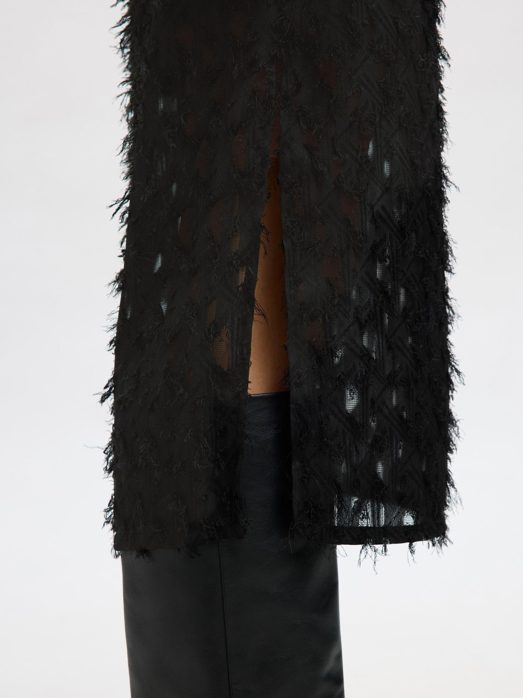 SELECTED Marion Midi Skirt in Black