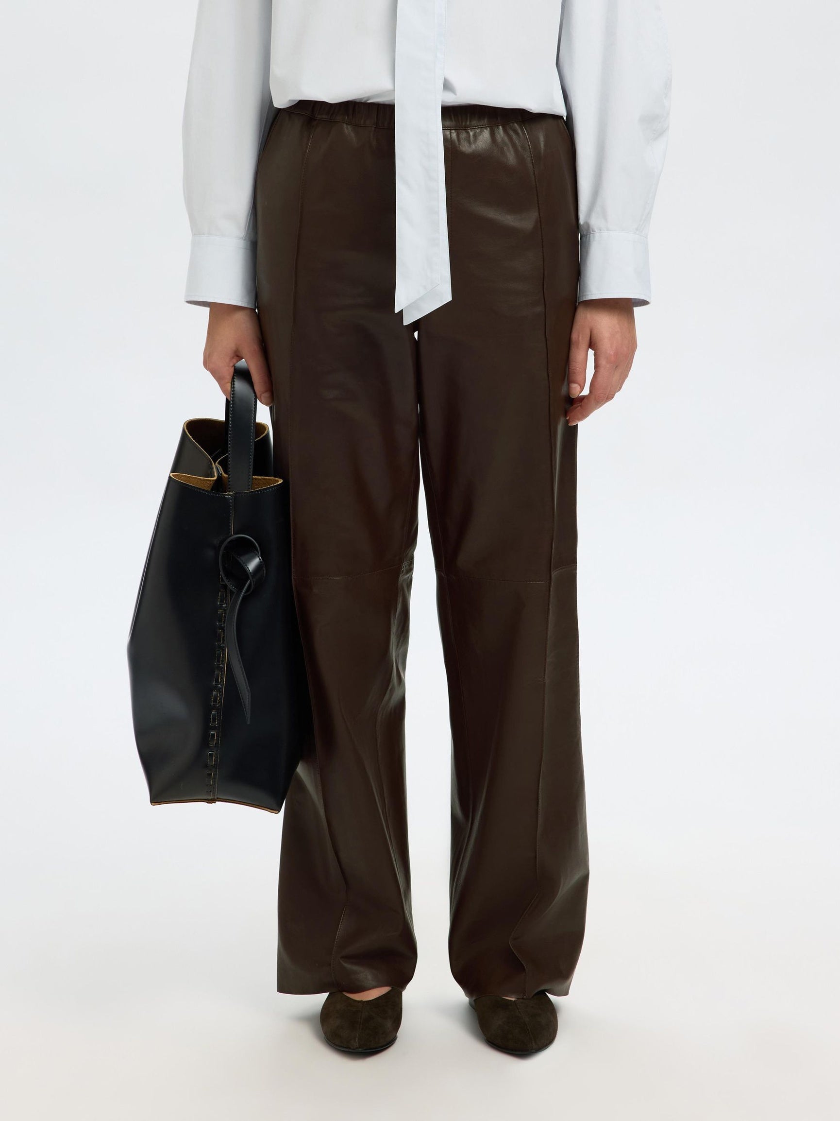 SELECTED  Boda Leather Pant in Delicioso