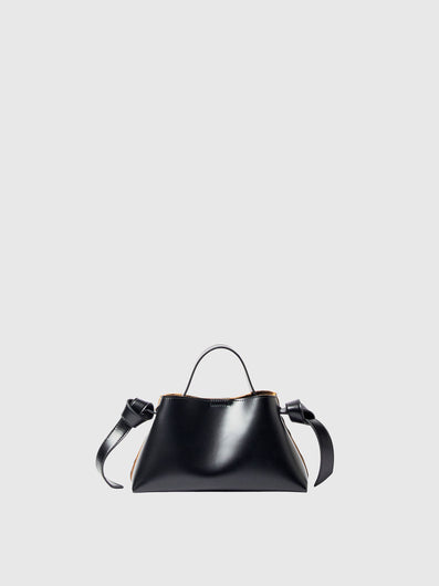 SELECTED Stella Mini Leather Bag in Black