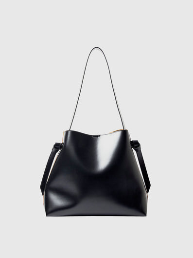 SELECTED Stella Leather Bag in Black