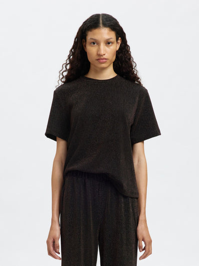SELECTED Anja Boxy Tee in Delicioso