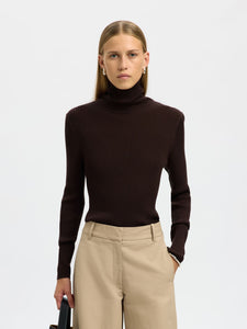 You added <b><u>Selected Thea Merino Roll Neck in Chocolate</u></b> to your cart.