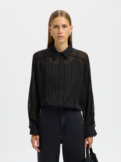 Selected Margrethe Shirt in Black