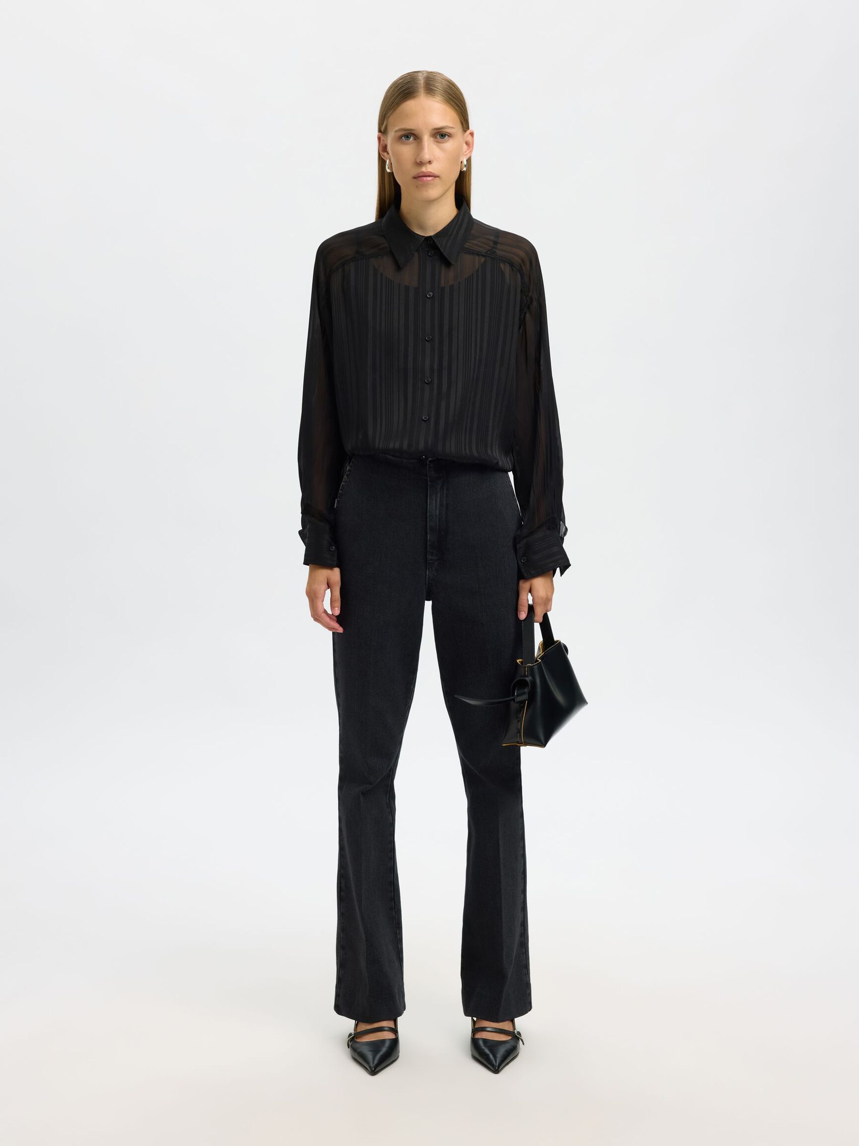 SELECTED Margrethe Shirt in Black