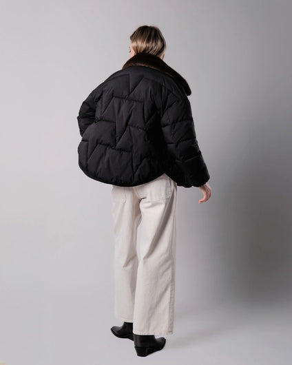 Vegancode 20390 Faux Fur Jacket in Black